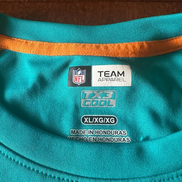 Miami Dolphins NFL Football Shirt XL Short Sleeve Mens Team Apparel - Picture 3 of 3